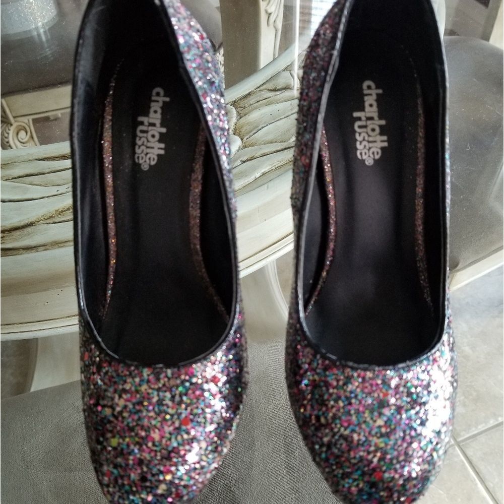 🦋3/$15💰Charlotte Russe Sequin Stilettos